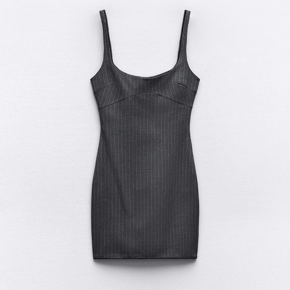 Zara Pinstripe Mini Dress